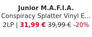 Junior M.A.F.I.A. - Conspiracy Splatter Vinyl Edition