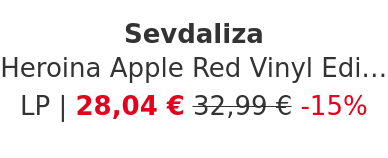 Sevdaliza - Heroina Apple Red Vinyl Edition