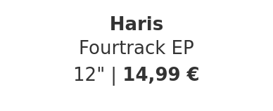Haris - Fourtrack EP