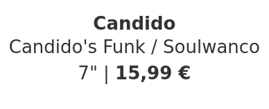 Candido - Candido's Funk / Soulwanco