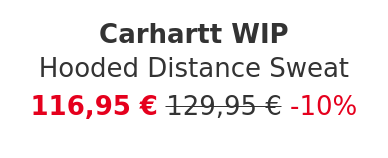 Carhartt WIP - Hooded Distance Sweat
