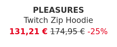 PLEASURES - Twitch Zip Hoodie