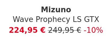 Mizuno - Wave Prophecy LS GTX