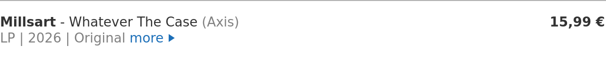Millsart - Whatever The Case
