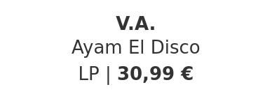 V.A. - Ayam El Disco