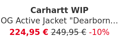 Carhartt WIP - OG Active Jacket "Dearborn" Canvas