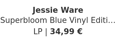 Jessie Ware - Superbloom Blue Vinyl Edition