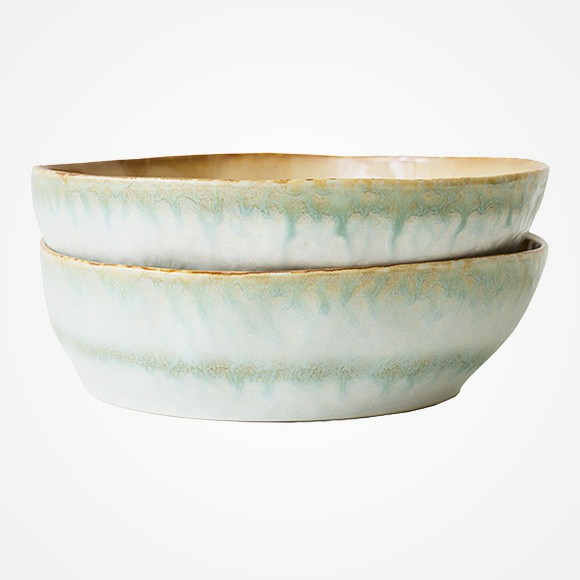 HKLIVING - 70s Ceramics: Pasta Bowls (Set of 2)