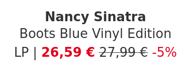 Nancy Sinatra - Boots Blue Vinyl Edition