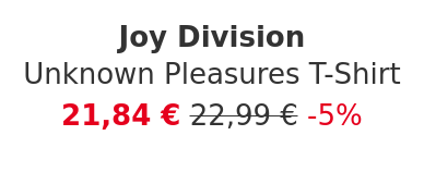 Joy Division - Unknown Pleasures T-Shirt