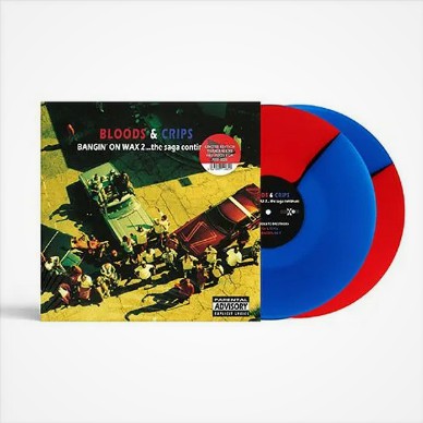 Bloods & Crips - Bangin' On Wax 2...The Saga Continues Record Store Day 2026 Red & Blue Half & Half Effect Vinyl Edition