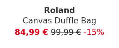 Roland - Canvas Duffle Bag