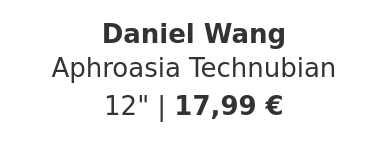 Daniel Wang - Aphroasia Technubian