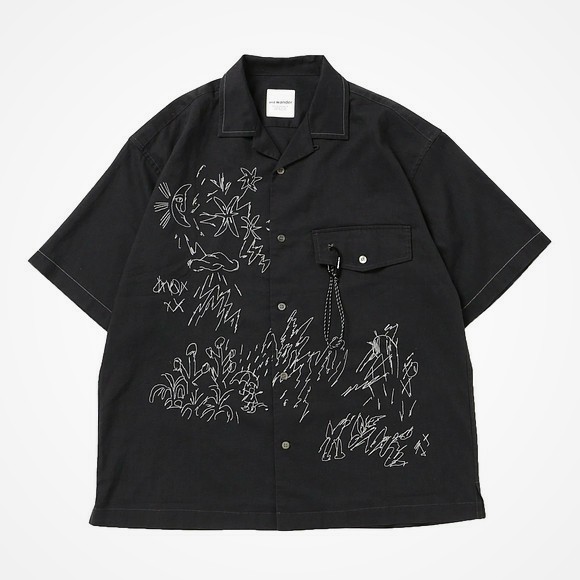and wander - Reflective Embroidary Shirt