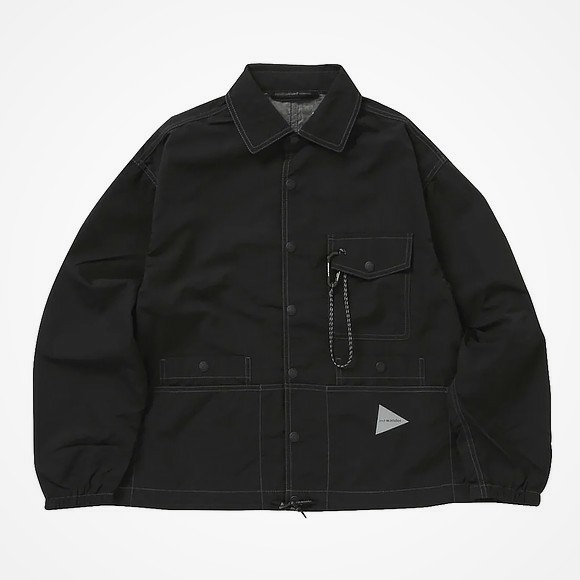 and wander - Crinkled Nylon Shirts Jacket