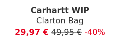 Carhartt WIP - Clarton Bag