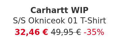 Carhartt WIP - S/S Okniceok 01 T-Shirt