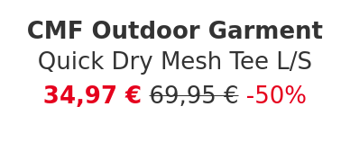 CMF Outdoor Garment - Quick Dry Mesh Tee L/S