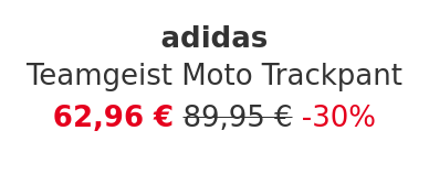adidas - Teamgeist Moto Trackpant