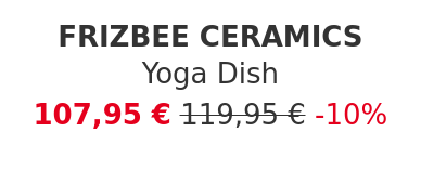 FRIZBEE CERAMICS - Yoga Dish