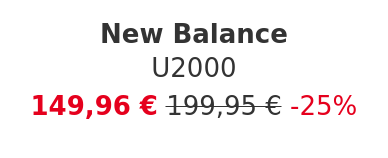 New Balance - U2000