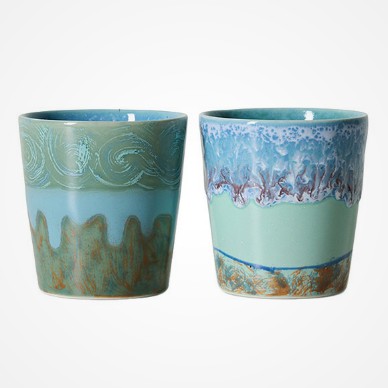 HKLIVING - 70s Ceramics: Van Gogh Coffee Mugs (Set of 2)