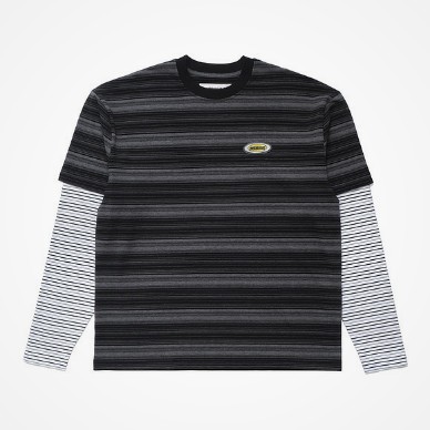 Metalwood - Double Layer Striped T-Shirt
