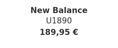 New Balance - U1890