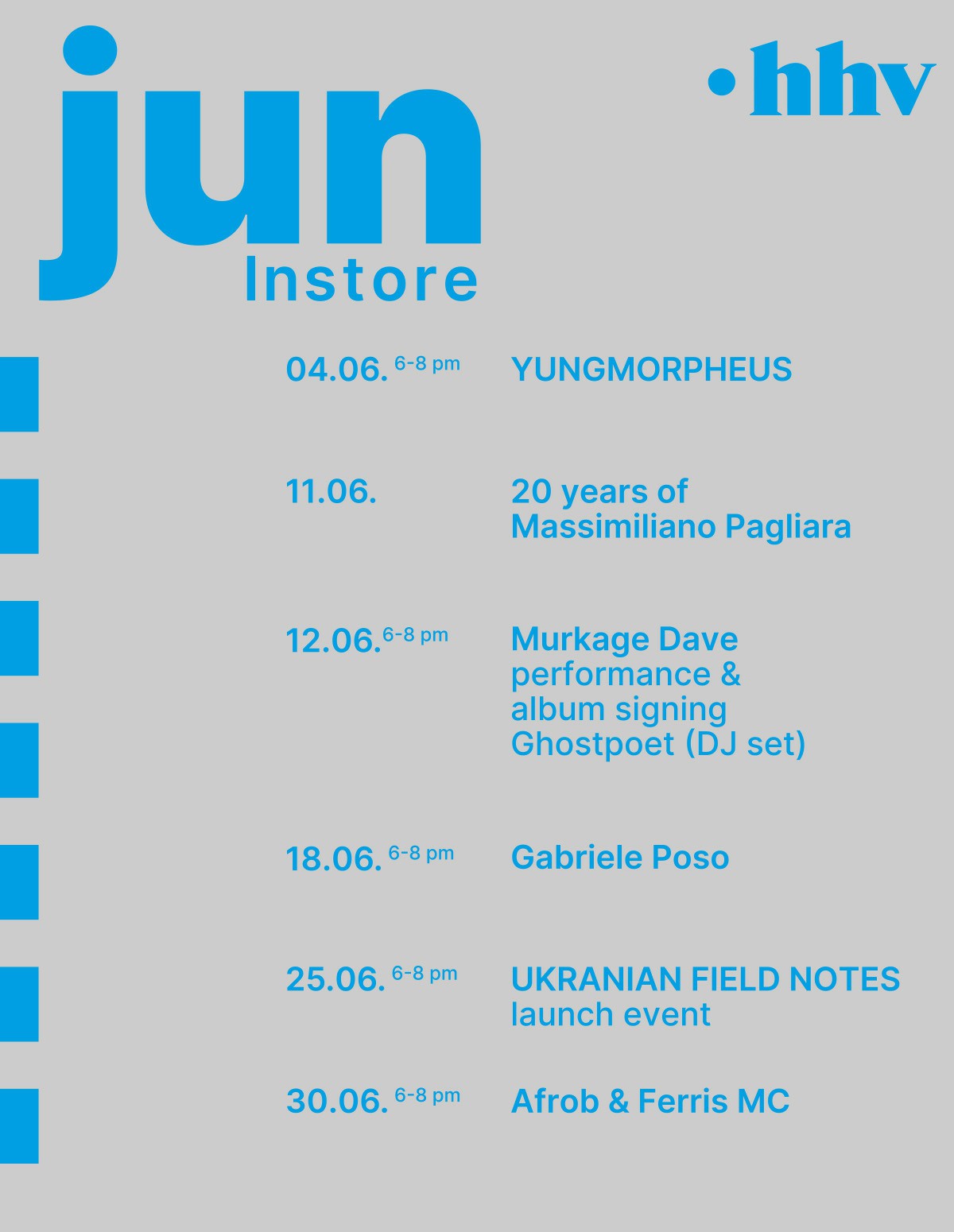 Upcoming Events Juni