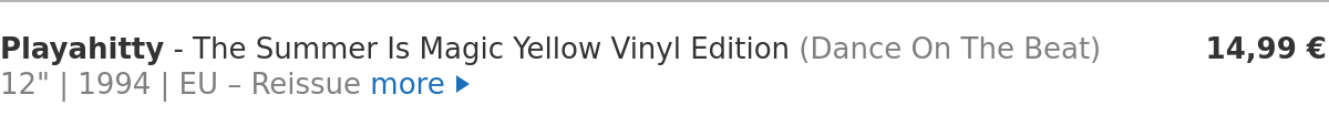 Playahitty - The Summer Is Magic Yellow Vinyl Edition