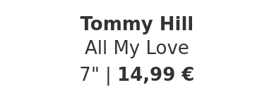 Tommy Hill - All My Love