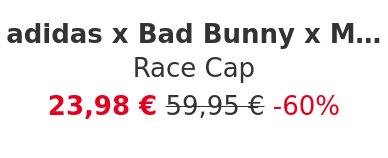 adidas x Bad Bunny x Mercedes AMG Petronas - Race Cap