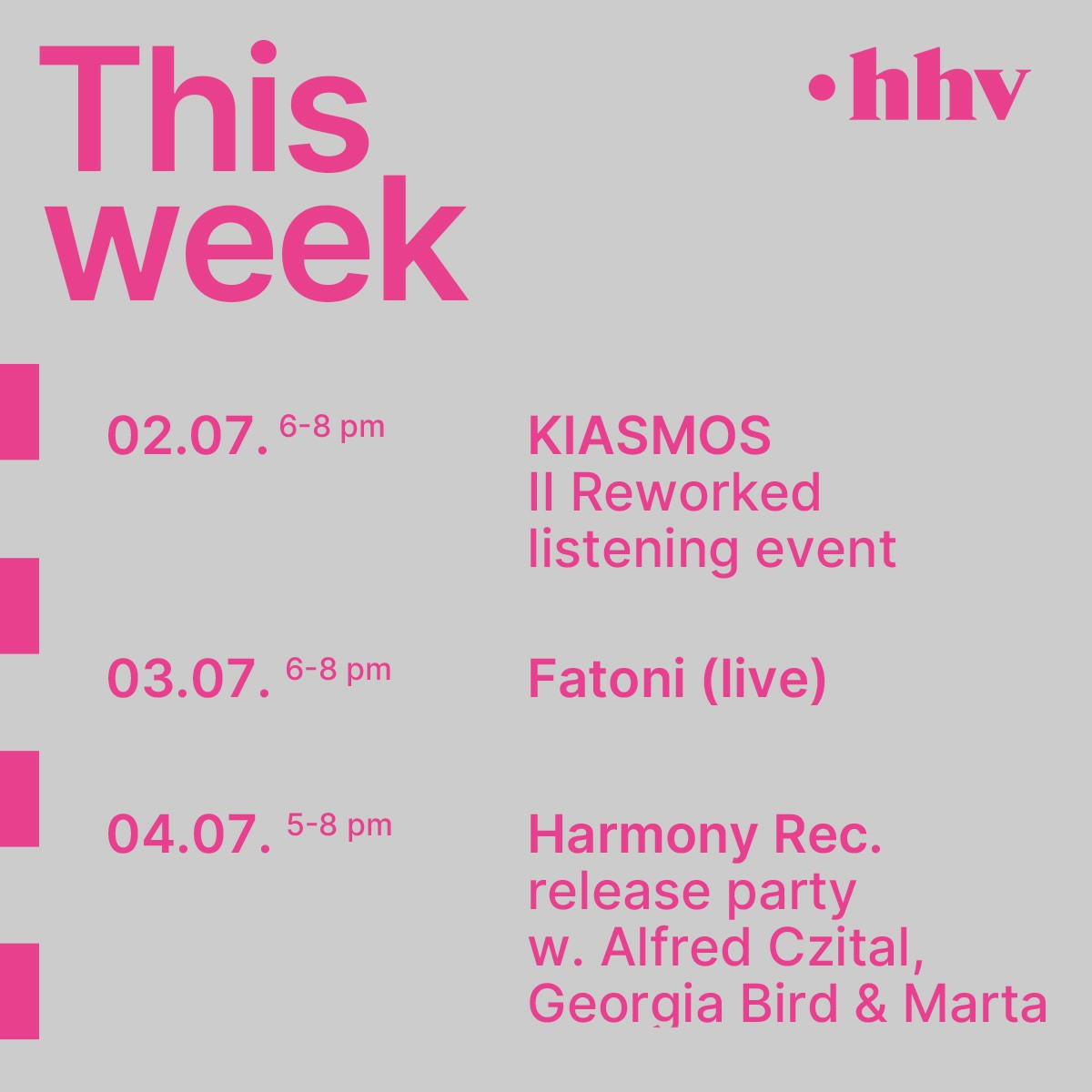 Store Events KW27