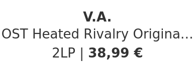 V.A. - OST Heated Rivalry Original Series