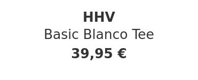 HHV - Basic Blanco Tee