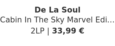 De La Soul - Cabin In The Sky Marvel Edition
