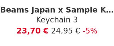 Beams Japan x Sample Kobo - Keychain 3