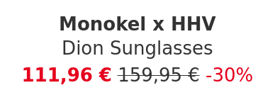 Monokel x HHV - Dion Sunglasses