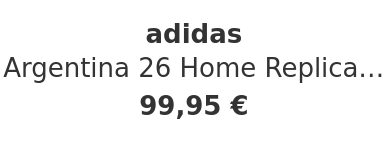 adidas - Argentina 26 Home Replica Jersey