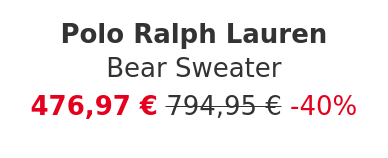 Polo Ralph Lauren - Bear Sweater