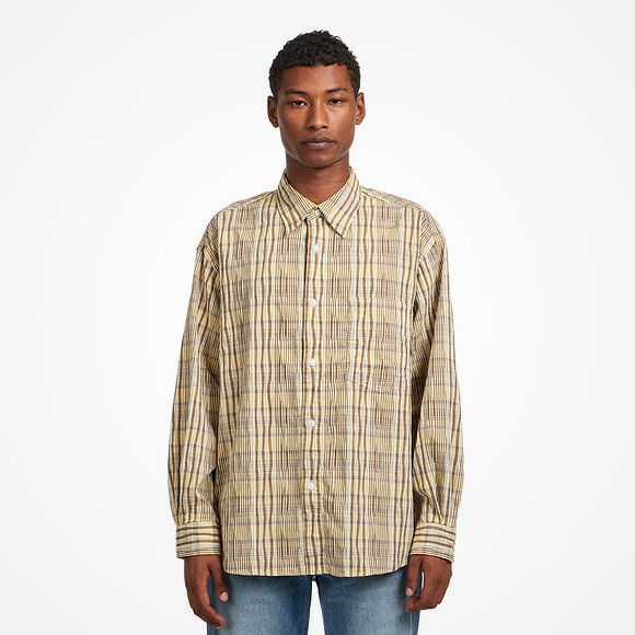 FrizmWORKS - Gathered Check Shirt