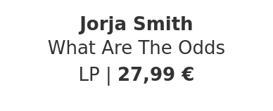 Jorja Smith - What Are The Odds