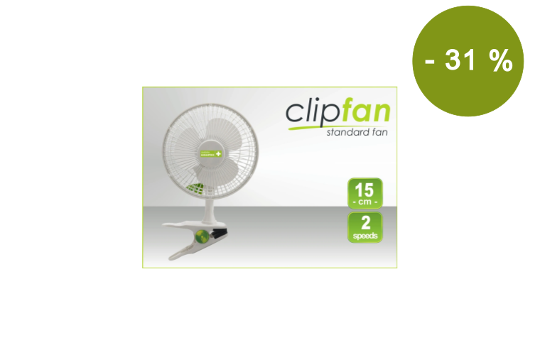 Klipsnový ventilátor Garden Highpro Clip Fan 15CM / 15W 2 rychlosti - 489 Kč