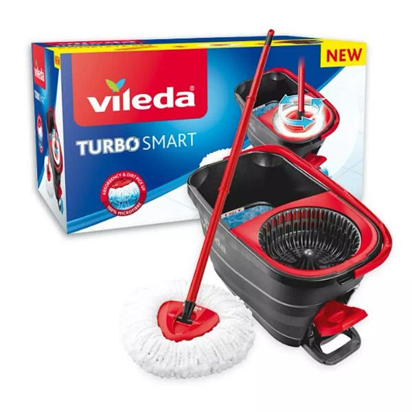 Vileda Turbo Smart poljinsankomoppisetti UUTUUS! mitat 24,5 x 26,6 x 46,7 cm