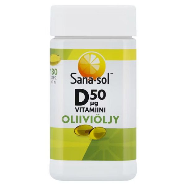 Sana-Sol D-Vitamiini 50µg 180Kpl