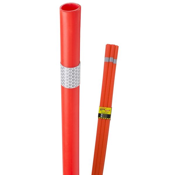 Aurauskeppi 150cm 6kpl/pkt Oranssit aurauskepit heijastimella