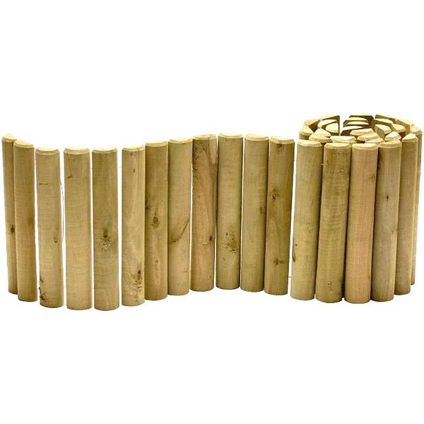 PUUREUNANAUHA RUSKEA 5X20X200cm Kyllästetty, puolipyöreä puureunanauha