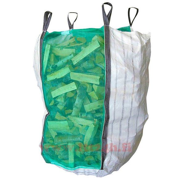 Klapisäkki 1000KG halkojen kuljetussäkki hengittävä halkosäkki Suursäkki halkojen kuljetukseen