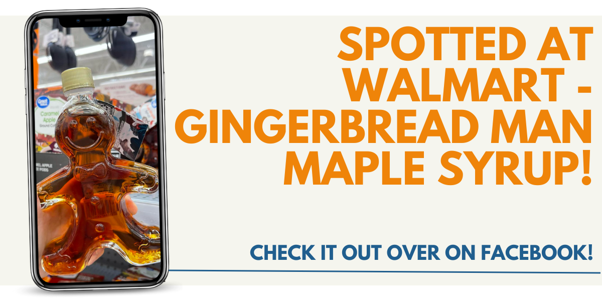 Spotted at Walmart - Gingerbread Man Maple Syrup!