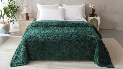 Huge Mainstays Faux Shearling Blankets Just $14.88